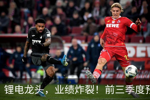 锂电龙头，业绩炸裂！前三季度预盈超51亿元，激增超27倍